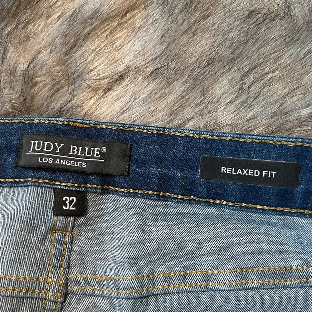 Judy Blue Relaxed Fit Jeans Dark Wash Blue Stretch Denim Women’s 32 - Picture 6 of 12